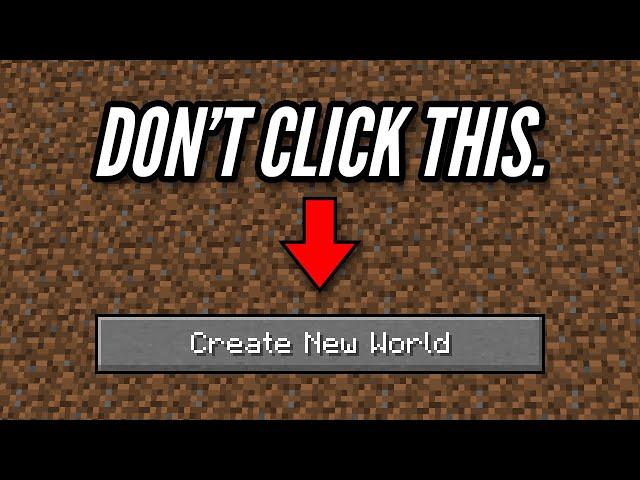 Stop Quitting Your Minecraft Worlds