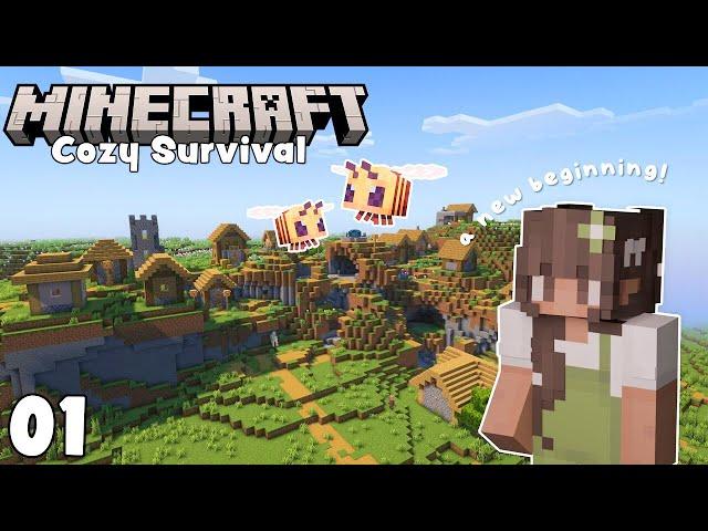 Starting a New Cozy Minecraft World | Minecraft Survival Let's Play | Episode 01 