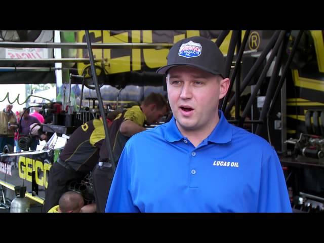 NHRA Top Fuel Dragster Driver Richie Crampton uses Lucas Oil