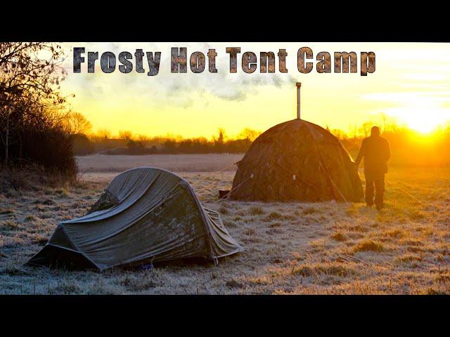 Frosty Winter Hot Tent Camping