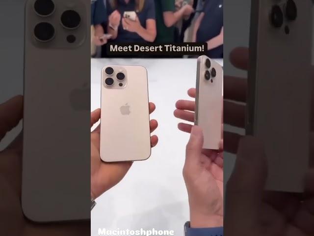 Meet desert titanium #16proMax #16pro #apple #deserttitanium #macintoshphone #shorts