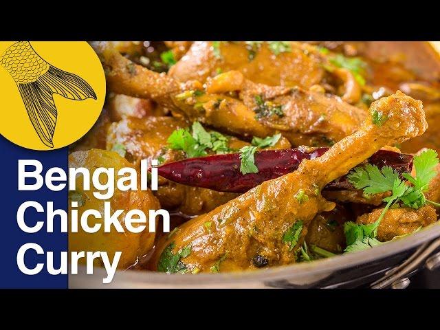 Chicken Curry or Kosha–Bengali-Style | Murgir Mangsho'r Jhol