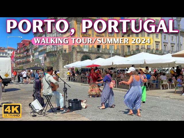  Porto Walking Tour - Summer 2024 | Portugal City Walk in 4k/60fps [With Captions]