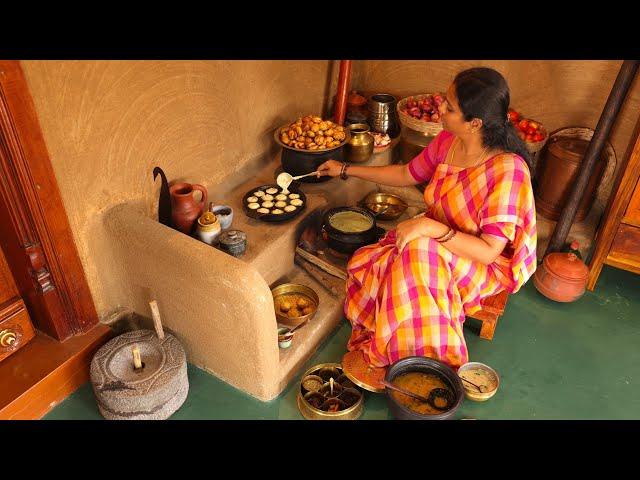 Kuzhi Paniyaram - Made Traditionally || Paniyaram Recipe Cooking In Village || The Traditional Life