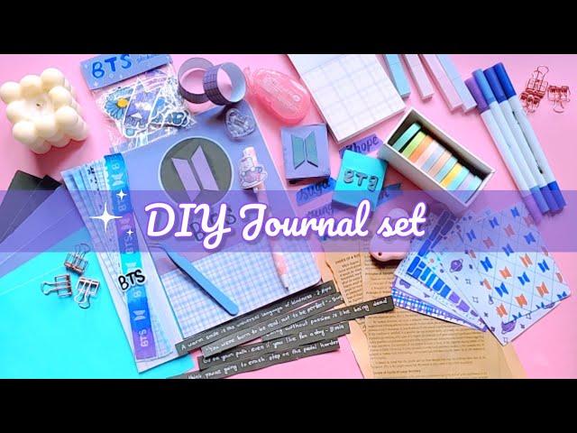 (Part-8) DIY JOURNAL SET /How to Make BTS Journal Set at Home /DIY Journal kit / Journal Stationary