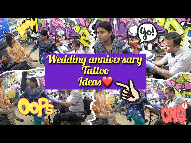 WEDDING ANNIVERSARY TATTOO IDEAS️|VLOG|TATTOO|DEHRADUN| #vlog #tattoo #trending