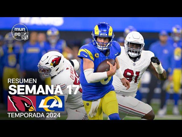 Arizona Cardinals vs. Los Angeles Rams | Resumen NFL en español - Semana 17 | NFL Highlights 2024