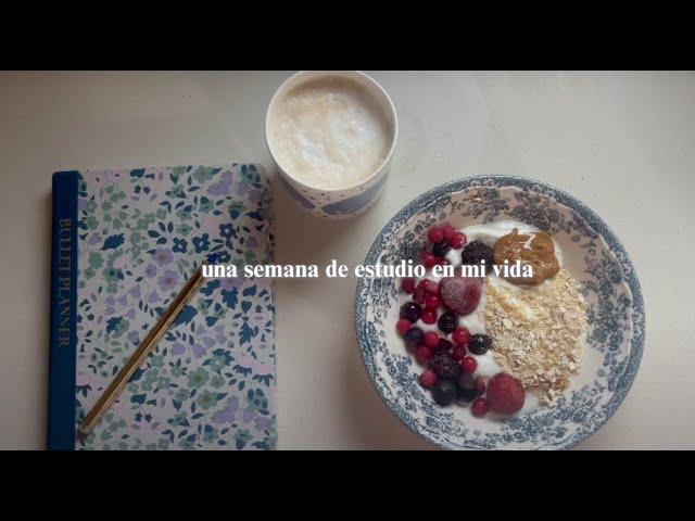 STUDY VLOG: días super PRODUCTIVOS: exámenes, CHANEL, running, café, journaling, aesthetic,  ️