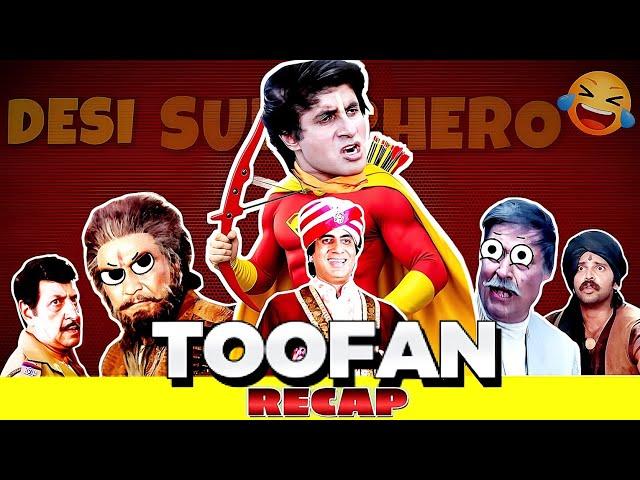 Toofan (1989) recap | desi superhero  TOOFAN funny review | hunter