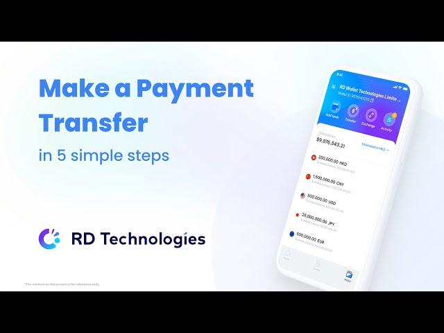 Make a Payment Transfer - RD Wallet