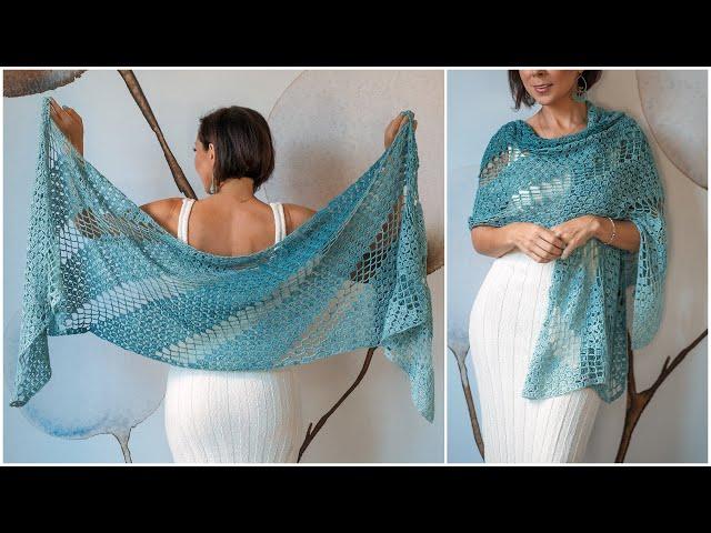 Step-by-Step: Learn How to Crochet the Easy, Beginner Friendly Corner-to-Corner (C2C) Fale Shawl!