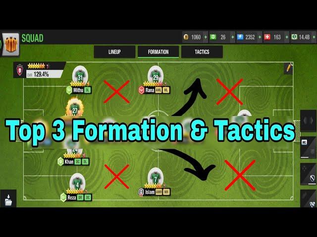 NEW Top 3 formation and tactics in Top Eleven 2024