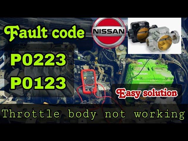 NISSAN P0223, P0123 TP SENSOR CIRCUIT EASY FIX.