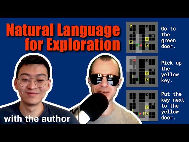 Author Interview - Improving Intrinsic Exploration with Language Abstractions