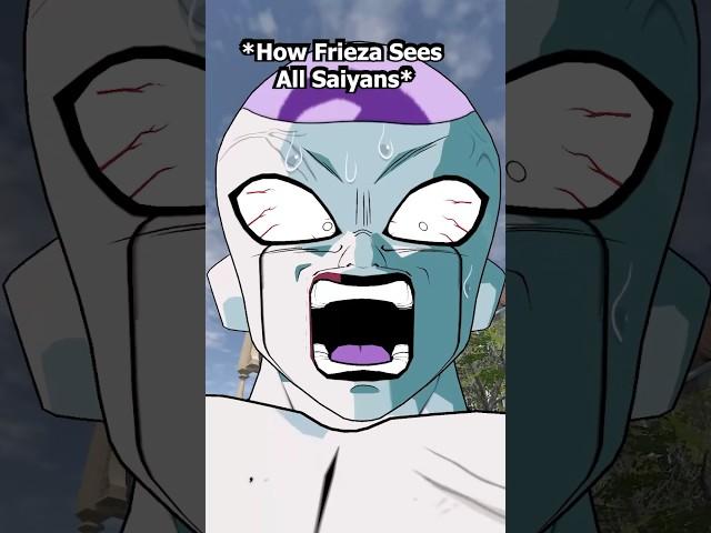 How Frieza Sees Every Saiyan in Existence  #frieza #goku #dragonball