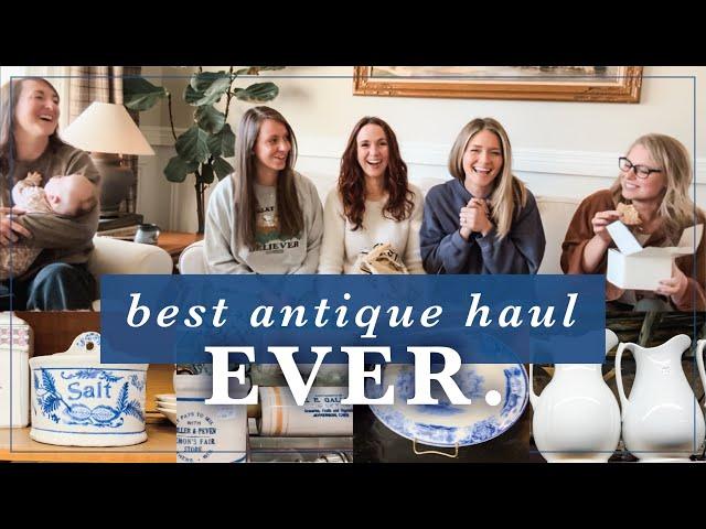 The Ultimate Antique Shopping Day with YouTube Friends + Our HUGE HAUL!