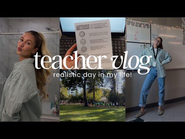 TEACHER VLOG | work/life balance, cross country meet, & my routines!