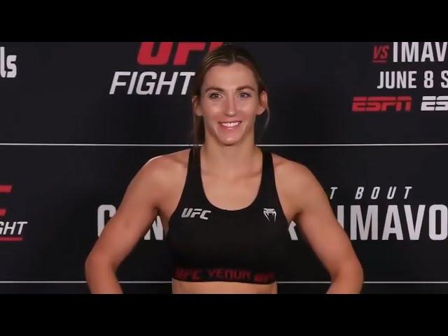 Andrea Lee and Montana De La Rosa - Official Weigh-ins - (UFC Fight Night: Cannonier vs. Imavov)