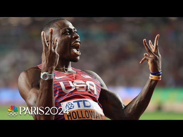 THREEPEAT: Grant Holloway dominates field for historic 110m hurdles gold at Worlds | NBC Sports