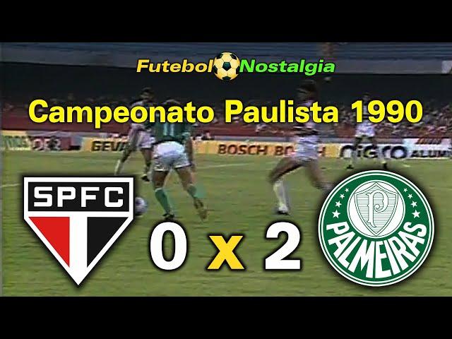 São Paulo 0 x 2 Palmeiras - 15-04-1990 ( Campeonato Paulista )