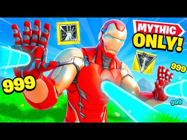 The *MYTHIC ONLY* IRON MAN Challenge in Fortnite!