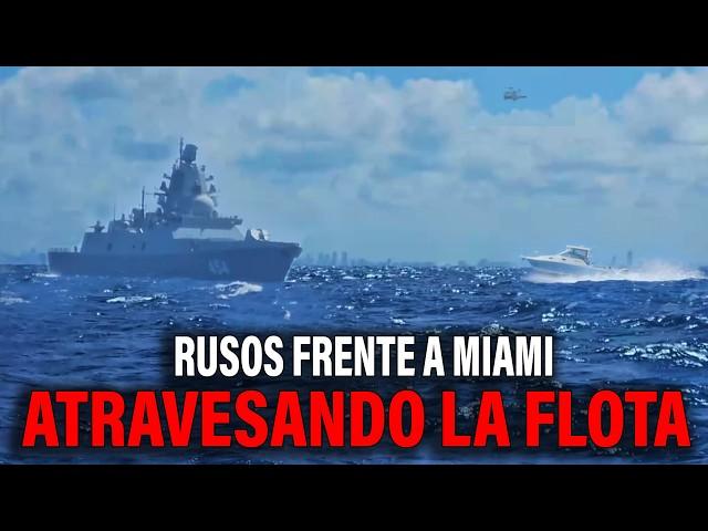 Increible Cruzamos Los Barcos Rusos de guerra frente a Miami