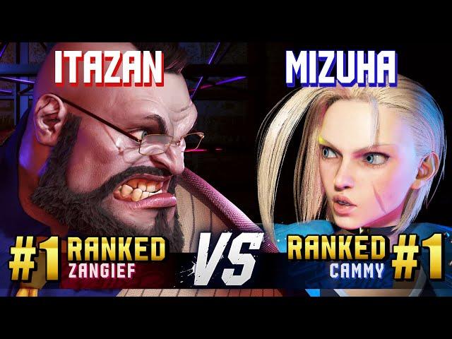 SF6 ▰ ITAZAN (#1 Ranked Zangief) vs MIZUHA (#1 Ranked Cammy) ▰ High Level Gameplay
