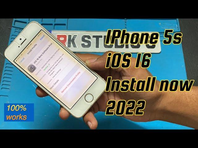 HOW TO DOWNLOAD IOS 16 ON IPHONE 5s || INSTALL IOS 16 || #ios16 #appleios #ios16beta #ios