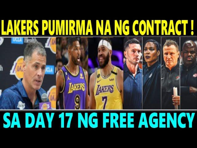 JUST IN: Lakers "PUMIRMA" NA ng CONTRACT! ngayong ARAW sa DAY 17 ng FREE AGENCY