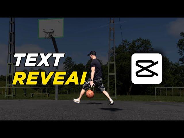 How To Create Text Reveal Effect | CapCut Tutorial