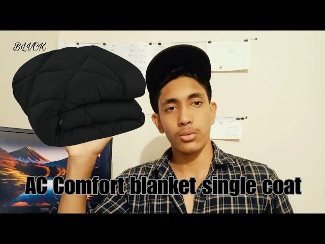 AC Comfort blanket Single coat detailed vedio malayalam |Unboxing | BLVCKSTUDIO