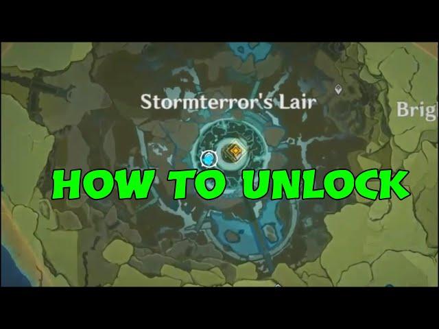 Genshin Impact Stormterror lair location/How to Enter and unlock statue of the seven