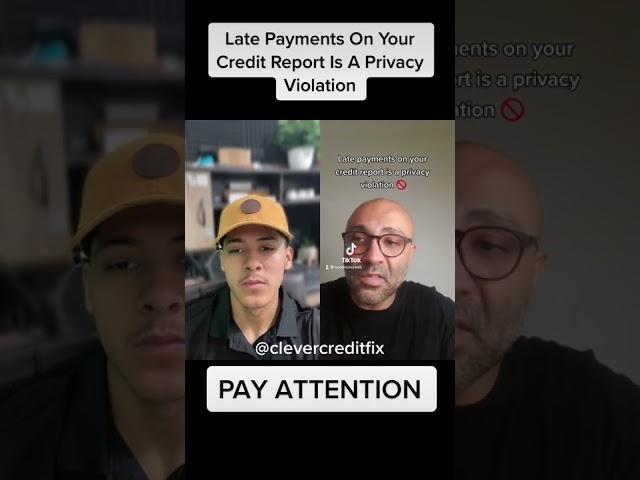 Late Payments On Your Credit Report Is A Privacy Violation