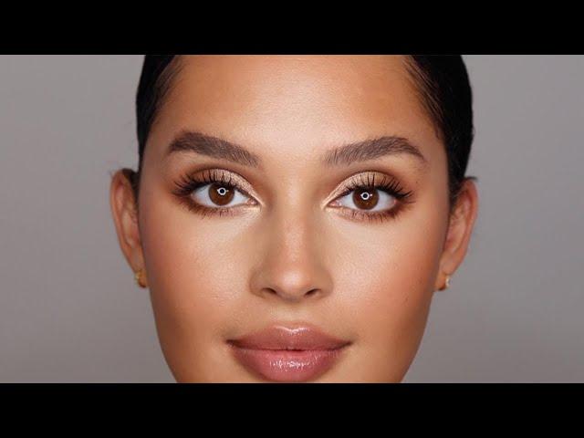 easy makeup for brown eyes