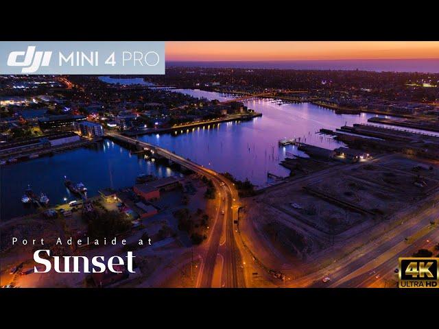 Port Adelaide at Sunset I DJI Mini 4 Pro