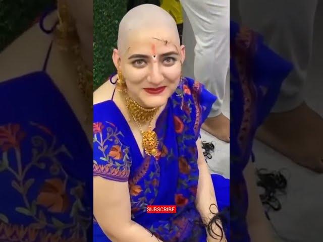 Beautiful Girl Headshave in Tirumala  Tirupati Balaji | #shorts