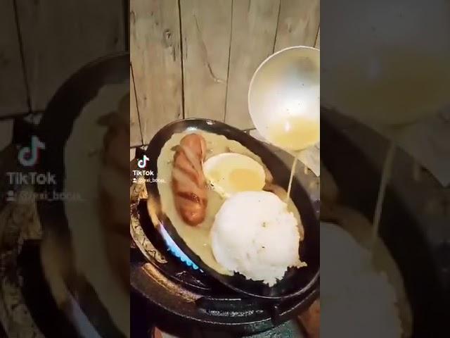 Masarap na sizzling hungarian silog