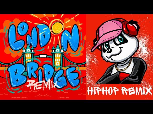 London Bridges Falling Down Rap Remix (Lyric Video) | Pj Panda | HipHop Nursery Rhyme | Clean HipHop