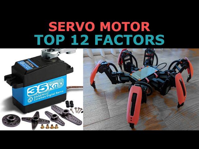 12 FACTORS to consider when buying SERVO MOTORS