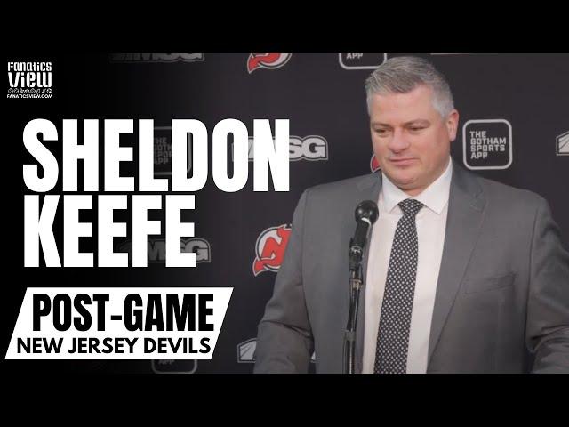 Sheldon Keefe Discusses New York Rangers vs. New Jersey Devils Rivalry, 5-0 Shutout Win for Devils