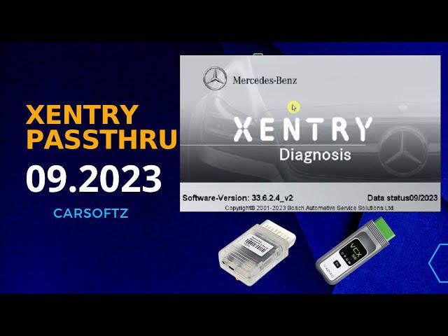 Xentry Passthru 2023.09 Mercedes-Benz J2534 Openport2.0 VXDiag