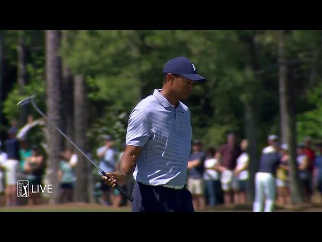 Tiger Woods nearly jars approach at THE PLAYERS 2019