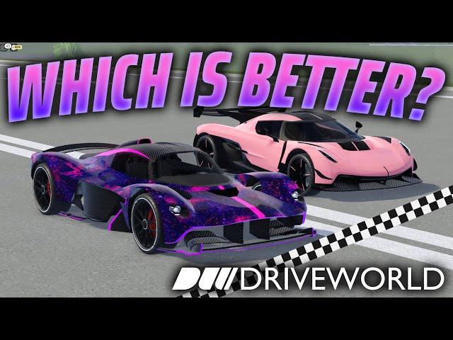 WHICH IS BETTER? Aston Martin Valkyrie VS Koenigsegg Jesko In Drive World!!