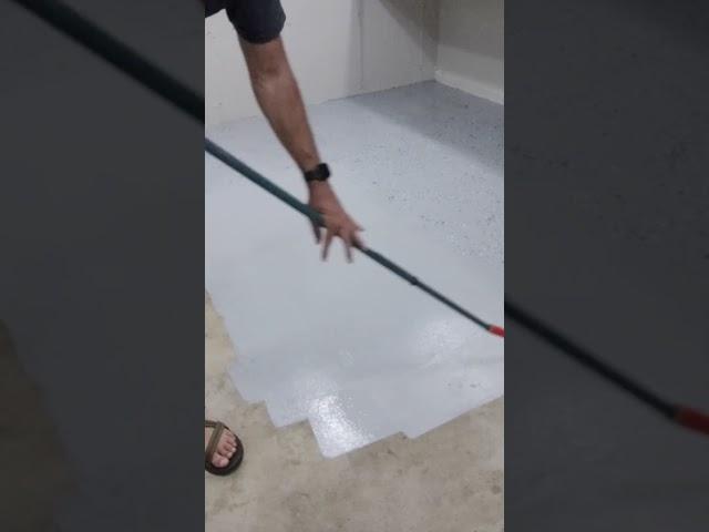 So fresh and so epoxy clean.  #garagefloor #epoxy #garagefloorepoxy #diy #floor #garage