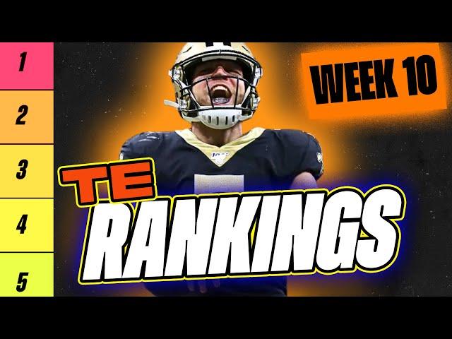  NEW Top 15 TE RANKINGS for Week 10 Fantasy Football  | Fantasy Football Rankings