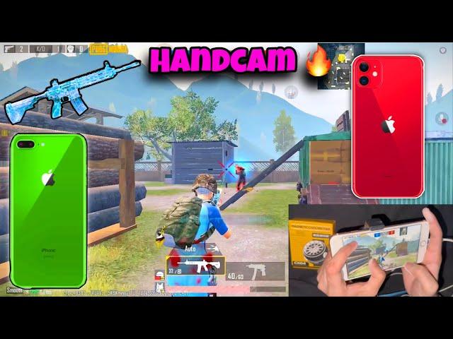 Toughest 1v1  iPhone 8 Plus Handcam 1v1 Against iPhone 11  | PUBG TEST 2024