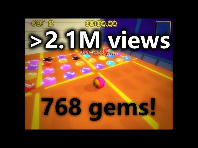 Marble Blast: my custom level with many gems