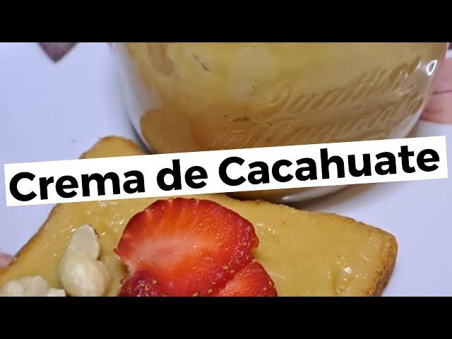 Crema de Cacahuate casera #cremadecacahuate #receta #casera