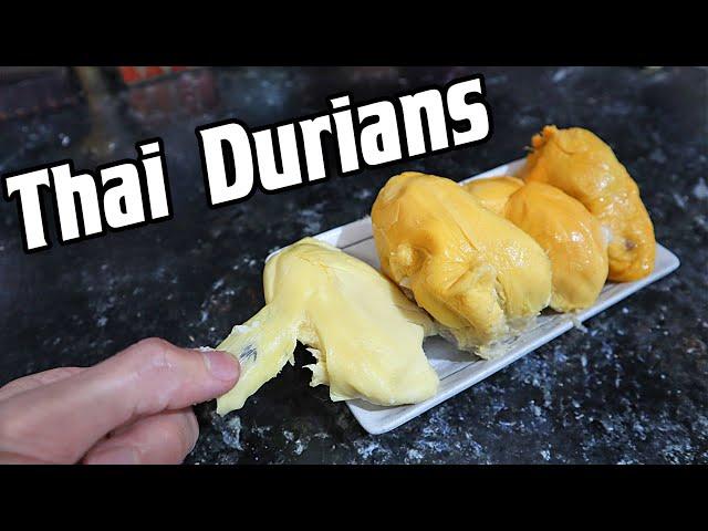 DURIAN : Comparing Four Varieties From THAILAND -  Weird Fruit Explorer