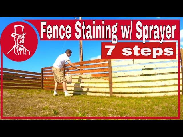 fence stain sprayer: the best way to stain a fence on a budget